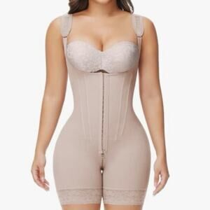 SHAPSHE Women's Full Body Adjustable Shapewear Beige/Nude Plus Size 2X Corset
